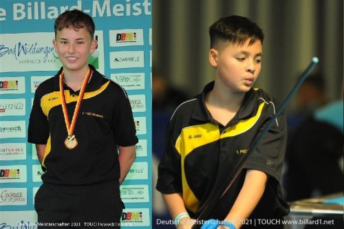 Felix Wellers (C1-Junioren) ist deutscher U15 Poolbillard-Meister im 8-Ball