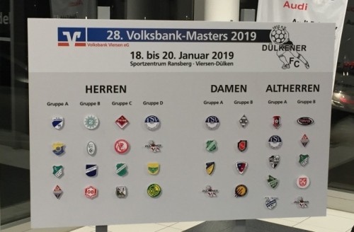 Alte Herren und 1. Herren beim Hallenmasters in Dülken
