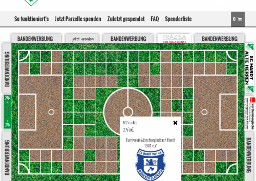 Turnverein Mönchengladbach Hardt spendet für Kunstrasen