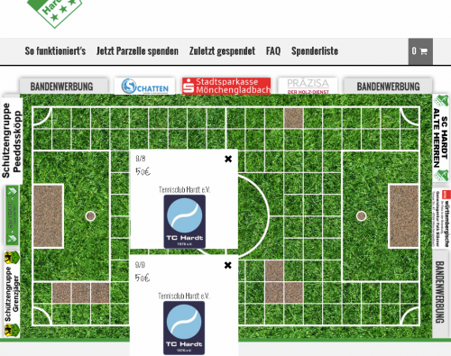 Tennisclub Hardt e. V. unterstützt unser Kunstrasenprojekt