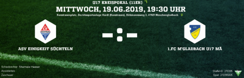 Kreispokalfinale der U17-Juniorinnen auf unserem Kunstrasen