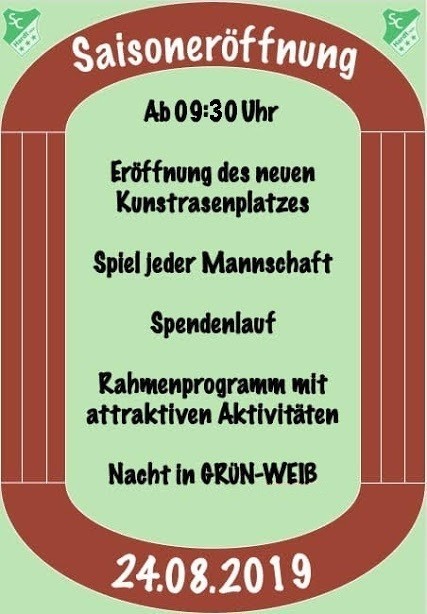 Endlich wieder Fußball. Saisoneröffnung beim SC Hardt
