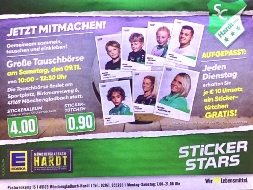 Last Reminder - STICKERSTARS / EDEKA / SC Hardt 19/31 e.V.