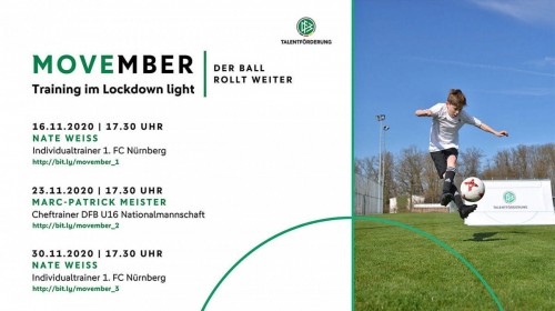 DFB/FVN: "MOVEMBER" – TRAINING IM "LOCKDOWN LIGHT"
