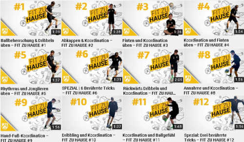 SC Hardt und RP-Online "Die besten Fußballübungen für zu Hause"