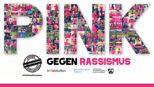 Wir machen mit - Gesellschaftliches Engagement "PINK gegen Rassismus":