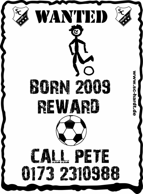 Wanted! Ambitionierte Spieler für unsere D1 (2009er) gesucht!