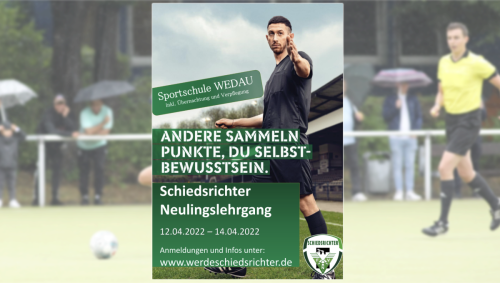 Kein Fußball ohne Schiedsrichter! Werde jetzt Schiedsrichter! Kostenlos