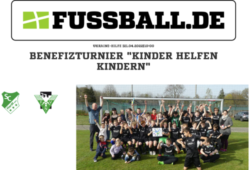 Fussball.de: SC HARDT BENEFIZTURNIER "KINDER HELFEN KINDERN"