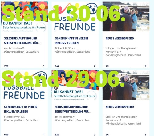 Stimmt jetzt bei Aldi für unseren geliebten SC Hardt ab. Danke.