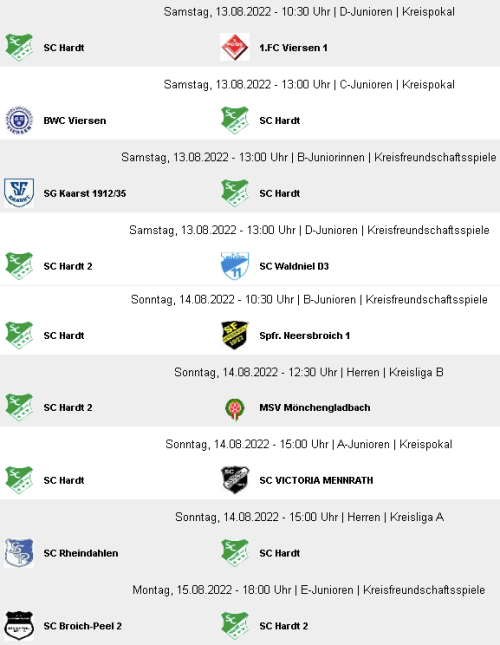 3 Pokalspiele: D- und A-Junioren spielen zuhause, C-Junioren auswärts...