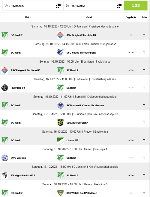 10 Spiele (6 Heimspiele) unserer Teams heute und morgen:
