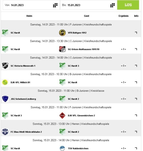 8 Spiele (4 Heimspiele) unserer Teams am Wochenende