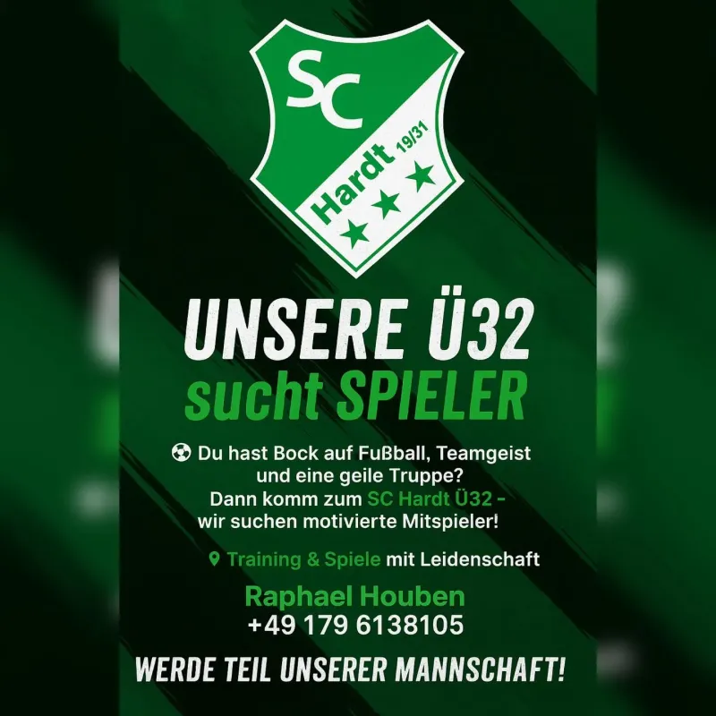 Unsere Ü32 sucht Kicker!
