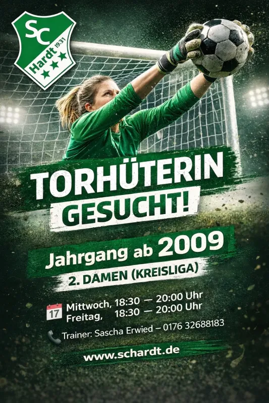 TORHÜTERIN GESUCHT!