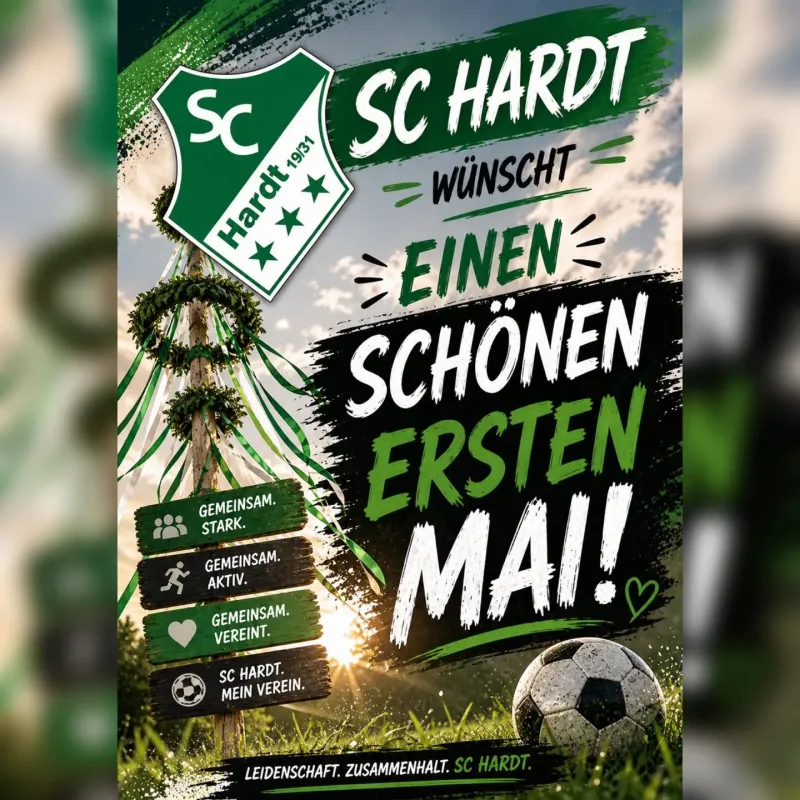 Der SC Hardt wünscht allen einen schönen 1. Mai!