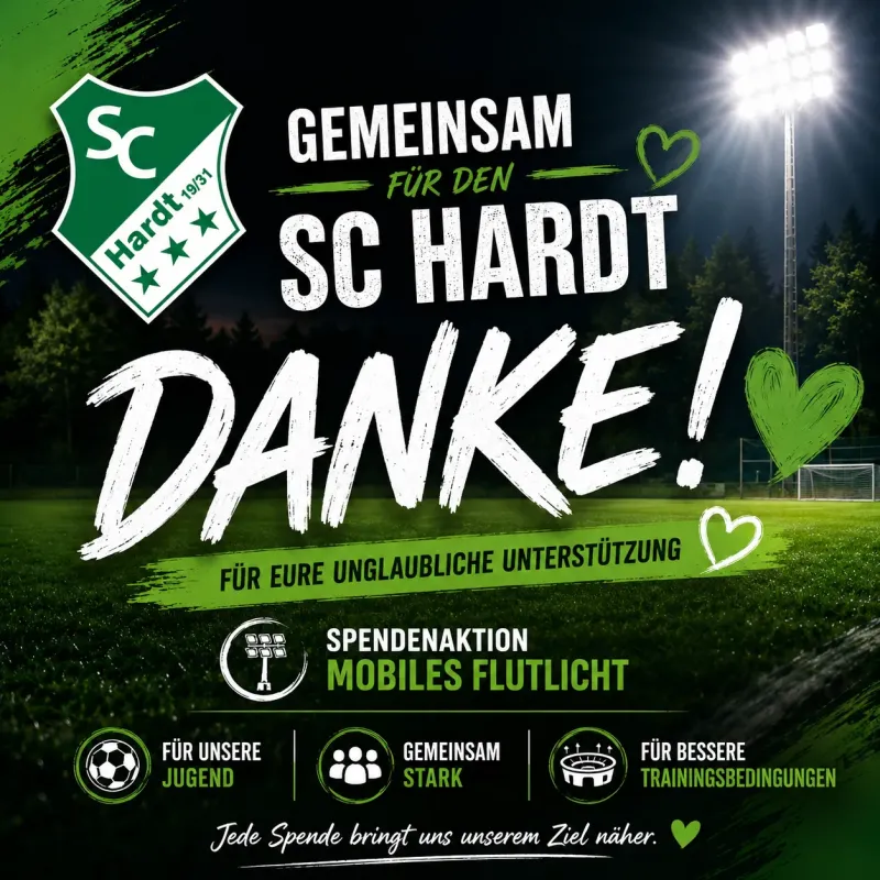 Gemeinsam für den SC Hardt  Danke für eure Unterstützung