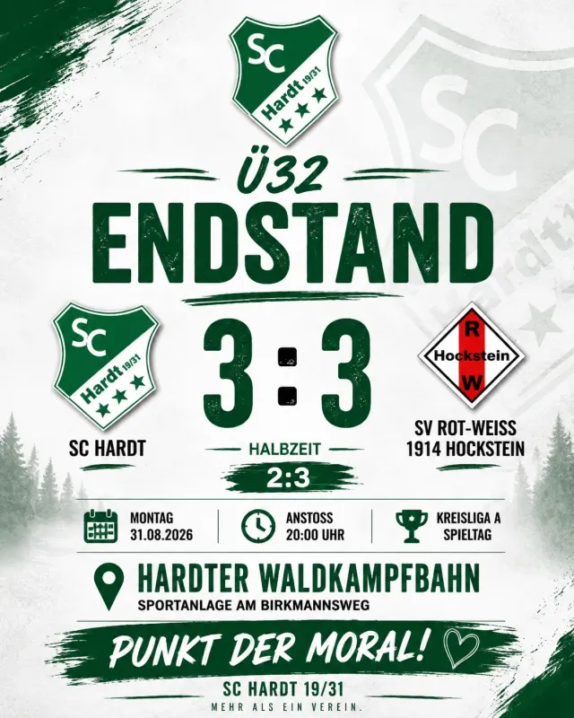 Was für ein Fußballabend unserer Ü32