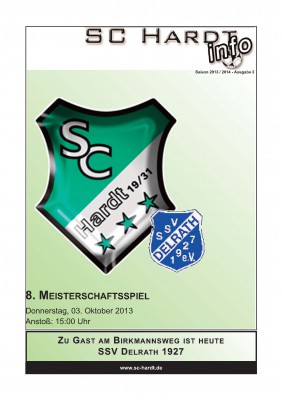 SC-Hardt Info Ausgabe 3 für den 03.10.2013