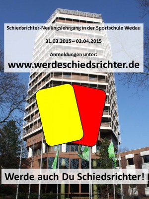 Schiedsrichter-Neulingslehrgang in der Sportschule Wedau