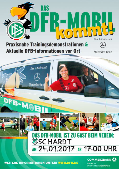 Das DFB-Mobil kommt zum SC Hardt (Hallentraining)!
