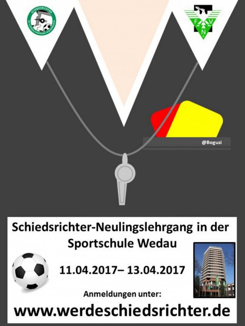 Werde Schiedsrichter! Ohne Schiedsrichter kein Fußball!