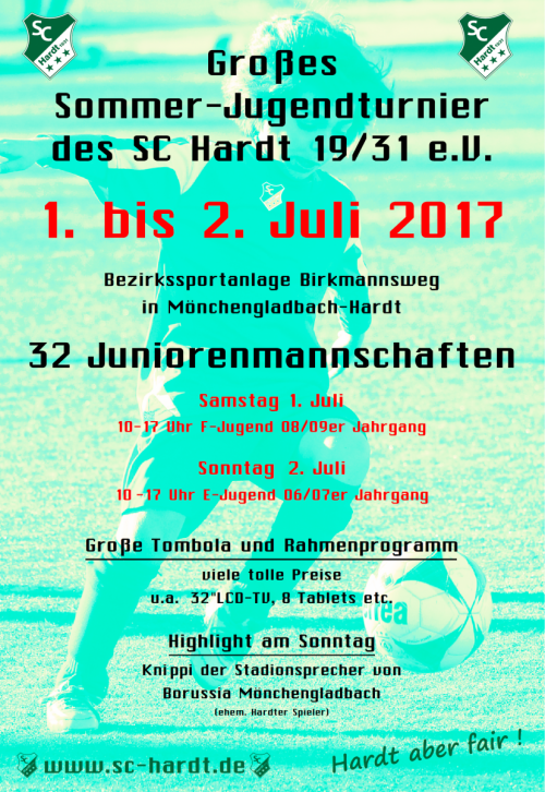 Großes Junioren-Fussballturnier des SC Hardt