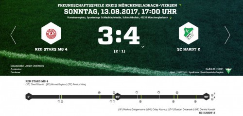 Letzte Vorbereitungsspiel unserer 2. Mannschaft: