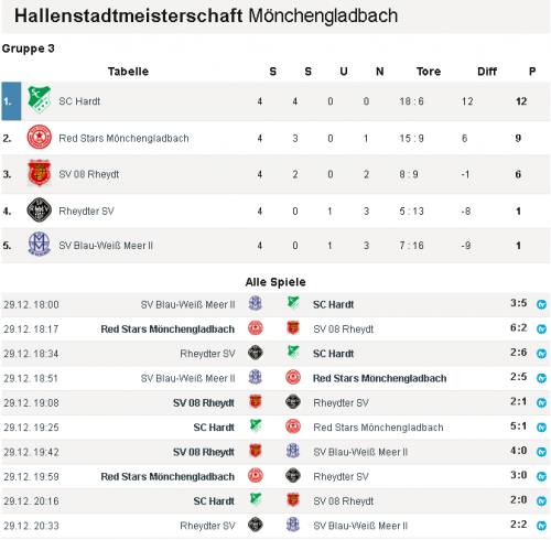 1. Mannschaft zieht souverän in die Endrunde der HSM