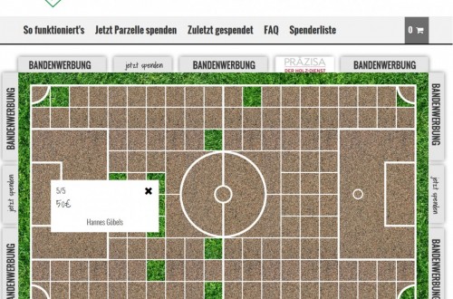Hannes Göbels ist der Spender NUMMER ZEHN (10) !!!
