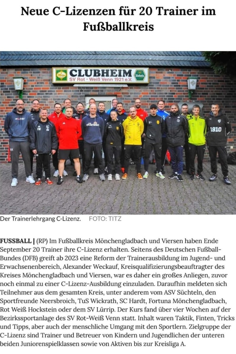 Auch der SC-Hardt war natürlich dabei