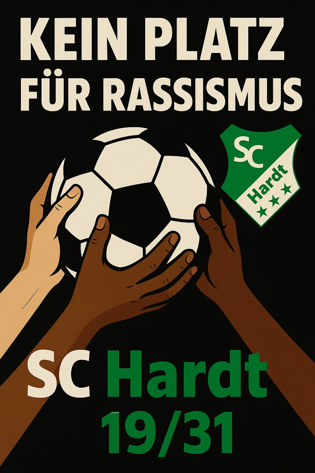 ⚽💚 Kein Platz für Rassismus! 💚⚽