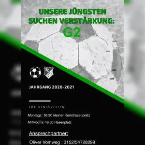G2: Unsere Jüngsten suchen Verstärkung!