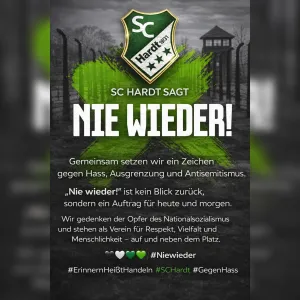 SC Hardt sagt NIE WIEDER!